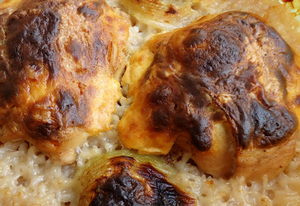 Лесни пилешки рула с ориз