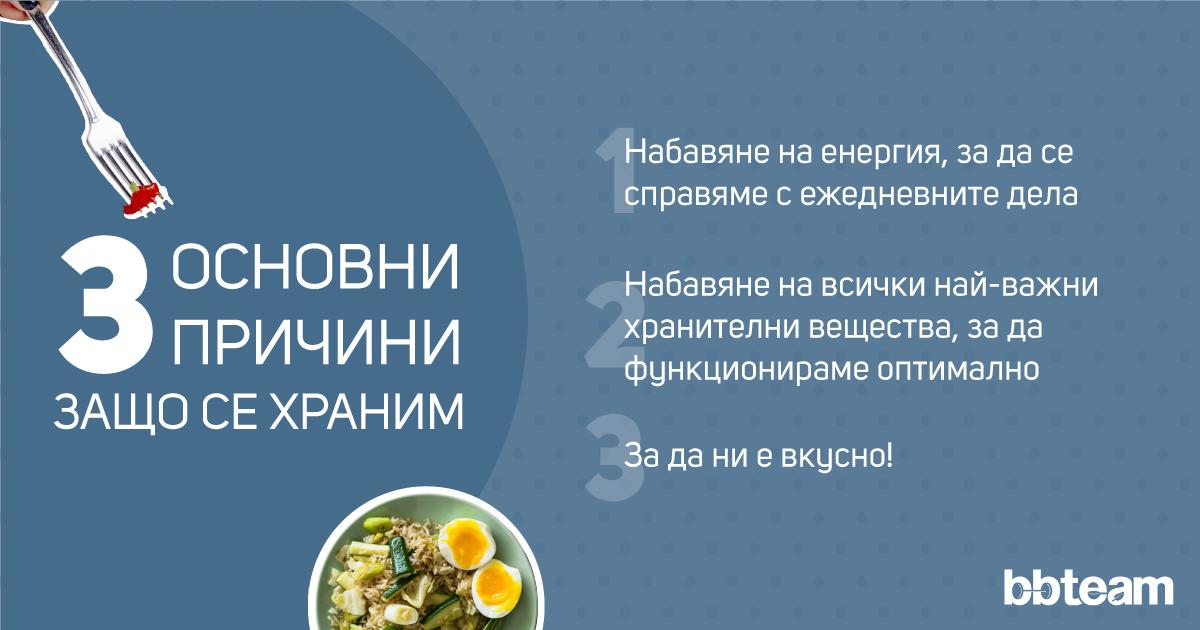 3 причини да се храним