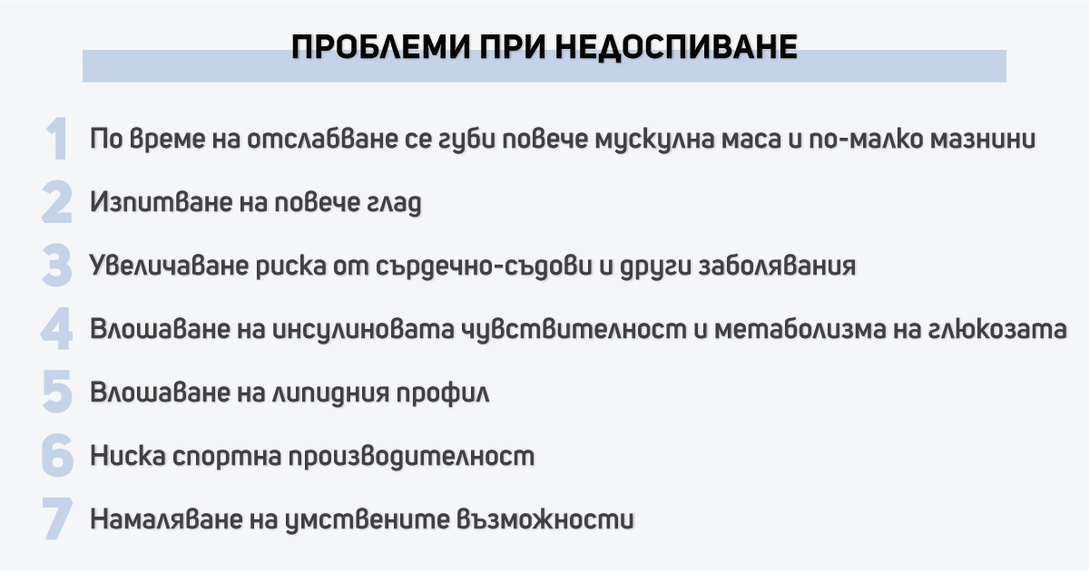 Недоспиване проблеми